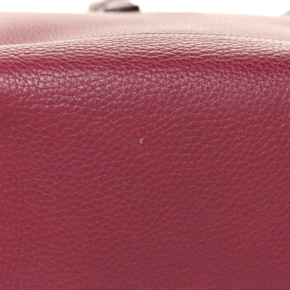 Salvatore Ferragamo Calfskin Medium Verve Double Zip Tote Burgundy 15 of 15