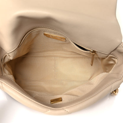 Chanel Lambskin Quilted Medium Chanel 19 Flap Beige 5 of 11