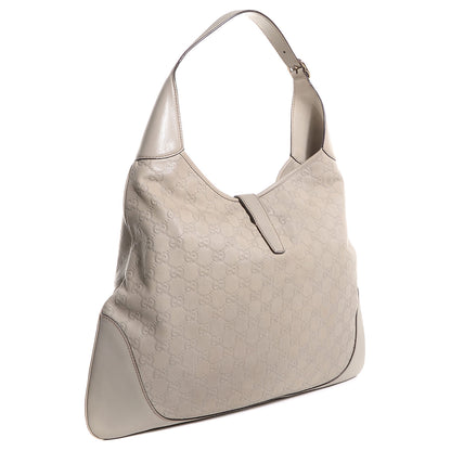Gucci Guccissima Large Jackie O Bouvier Hobo Off White 3 of 7