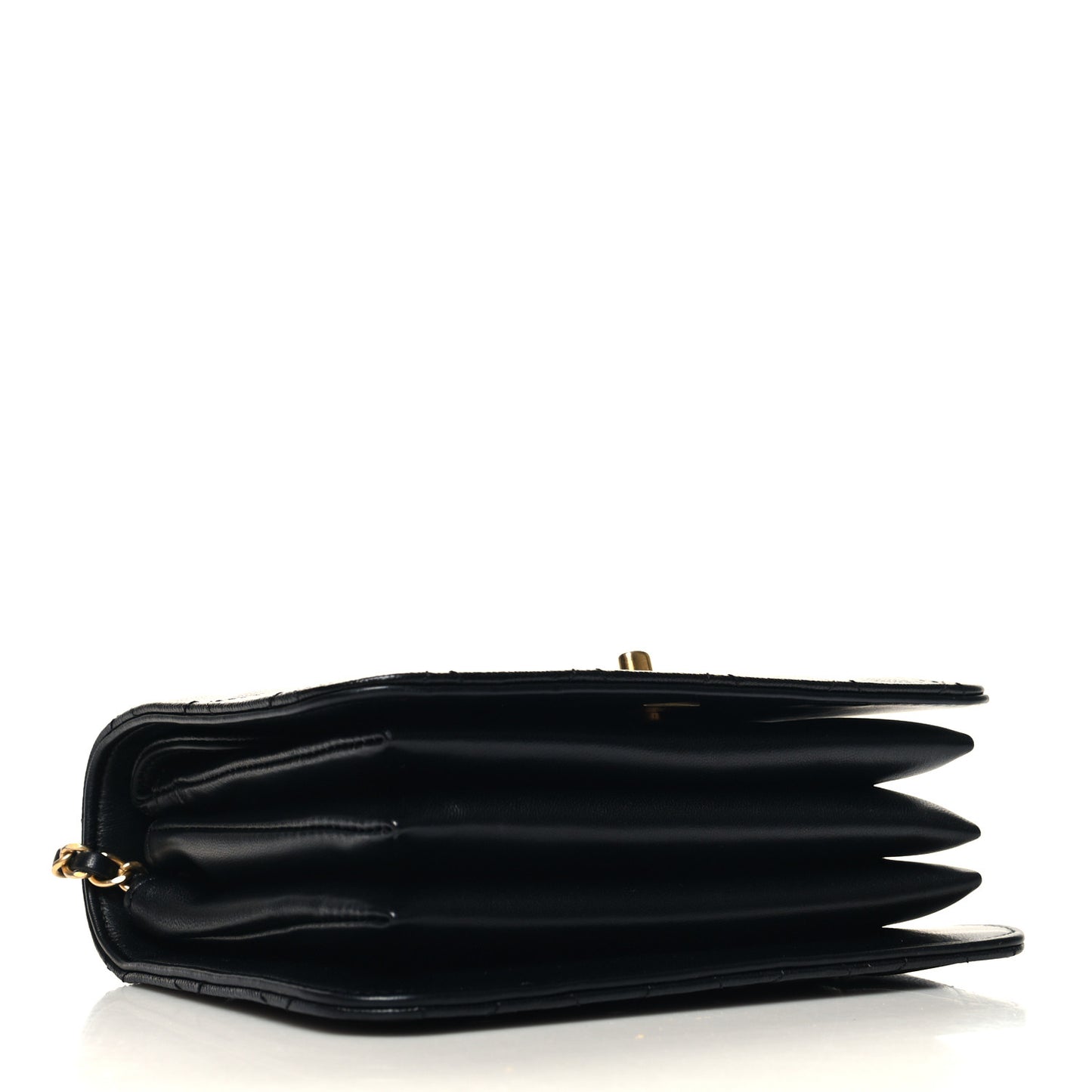 Caviar Quilted Mini Top Handle Flap Black