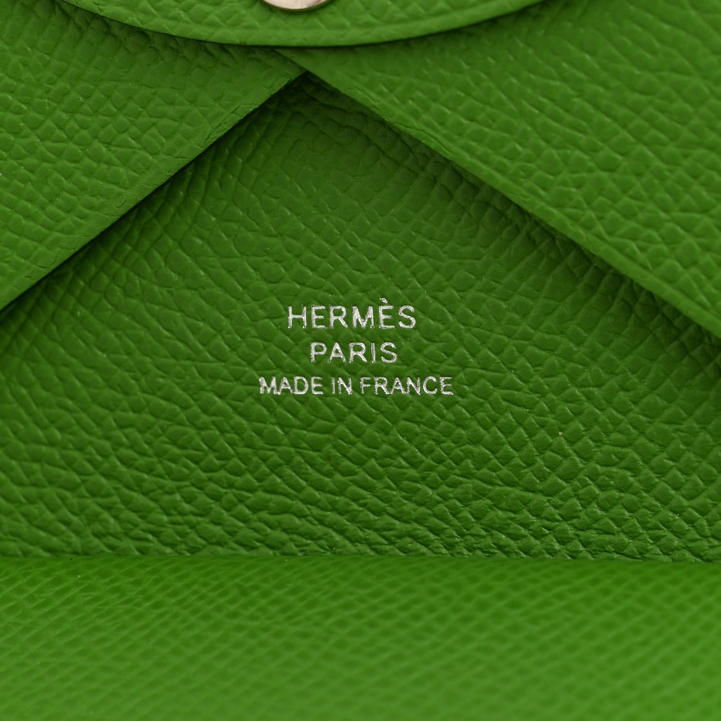 Epsom Calvi Duo Card Case Vert Yucca