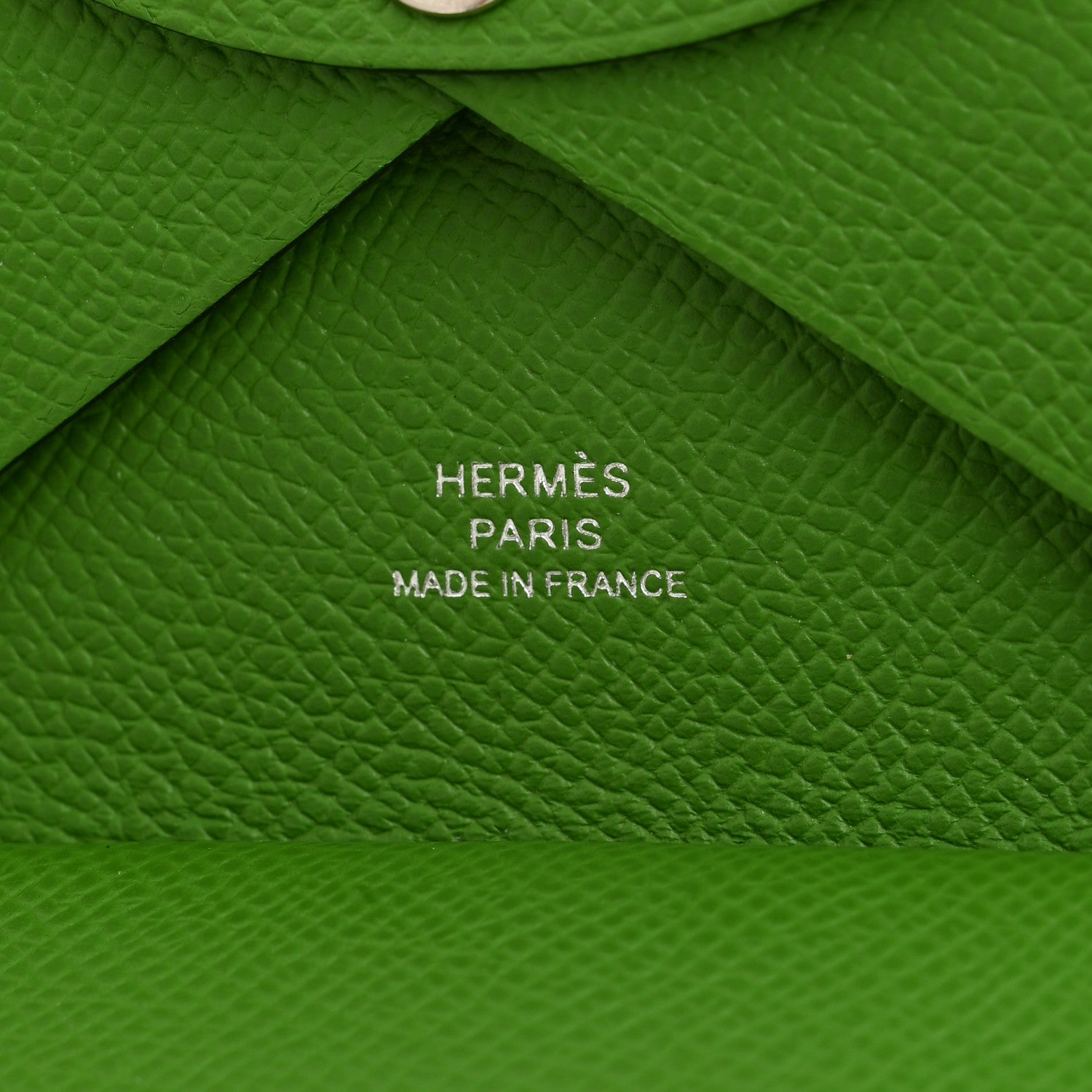 Hermes Epsom Calvi Duo Card Case Vert Yucca 6 of 8