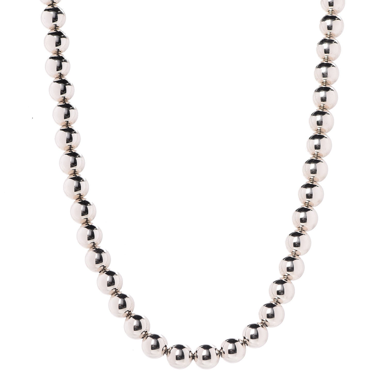 Tiffany Sterling Silver 10mm HardWear Ball Necklace 1 of 6