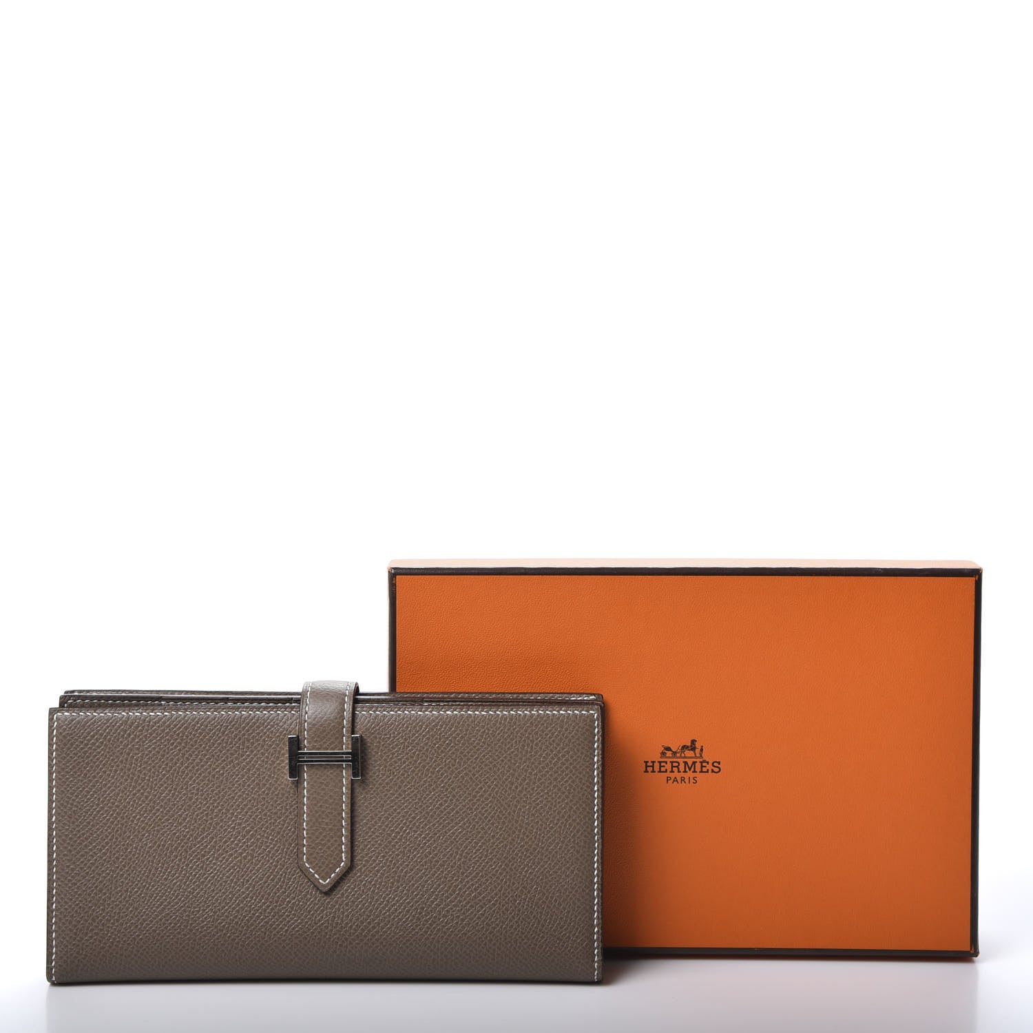 Hermes Epsom Bearn Gusset Wallet Etoupe 8 of 8