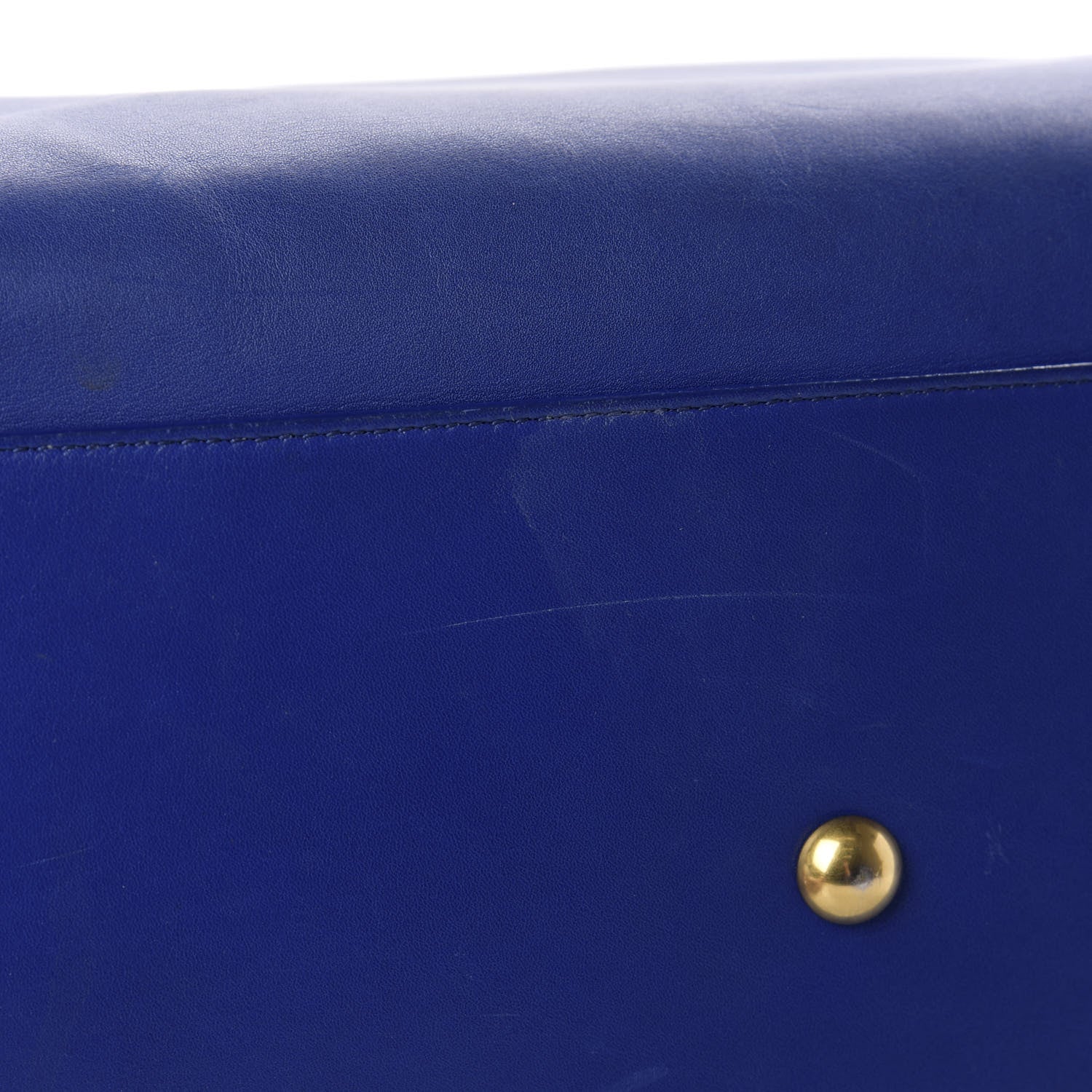 Saint Laurent Calfskin Classic Duffle 6 Blue 9 of 14