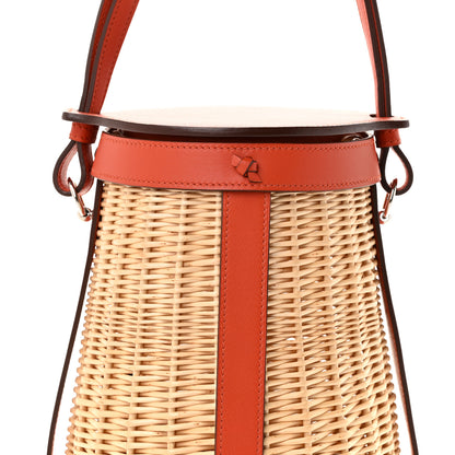 Hermes Swift Wicker Sac Farming Picnic Bag Naturel Terre Battue 7 of 9