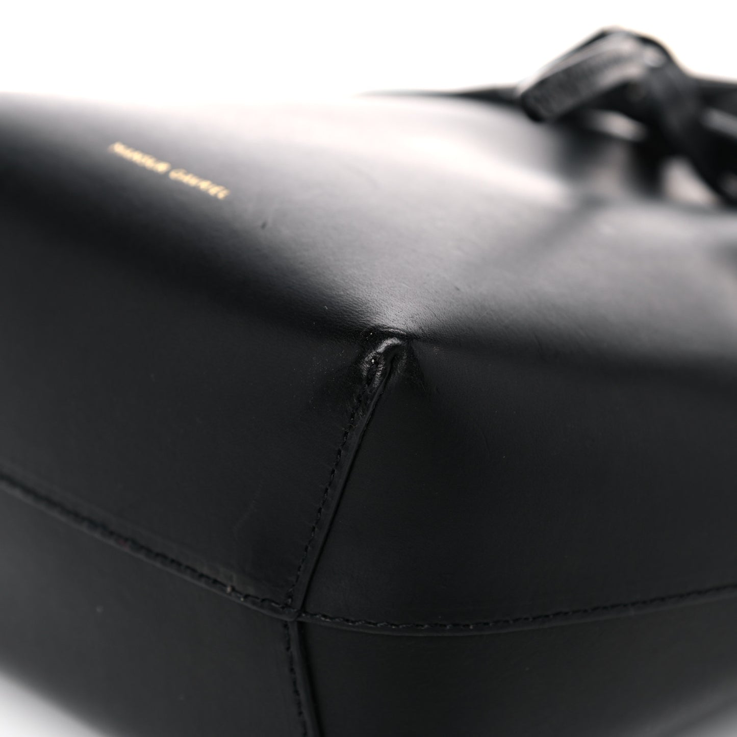 Calfskin Mini Bucket Bag Black Ballerina