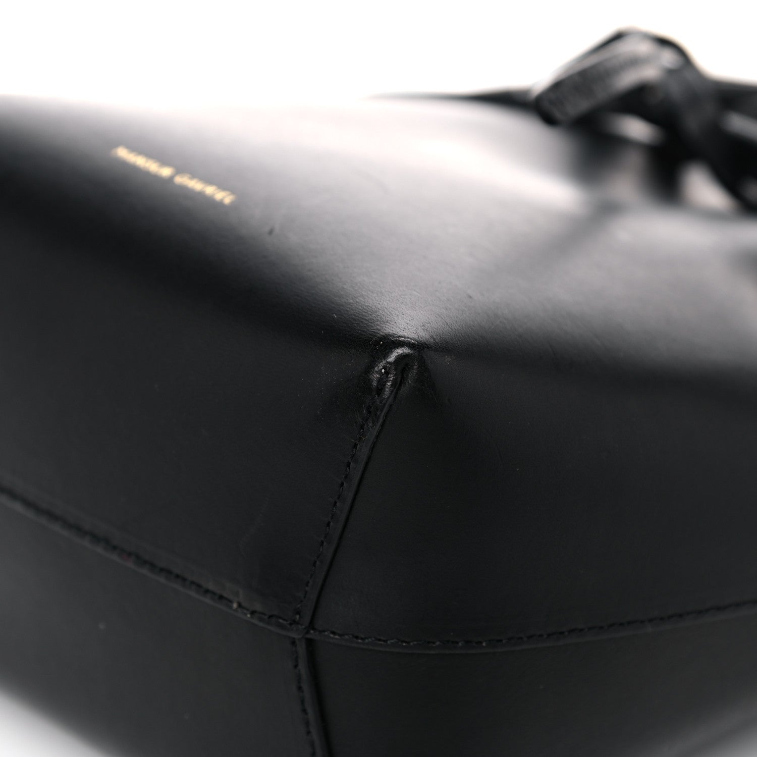 Mansur Gavriel Calfskin Mini Bucket Bag Black Ballerina 9 of 14