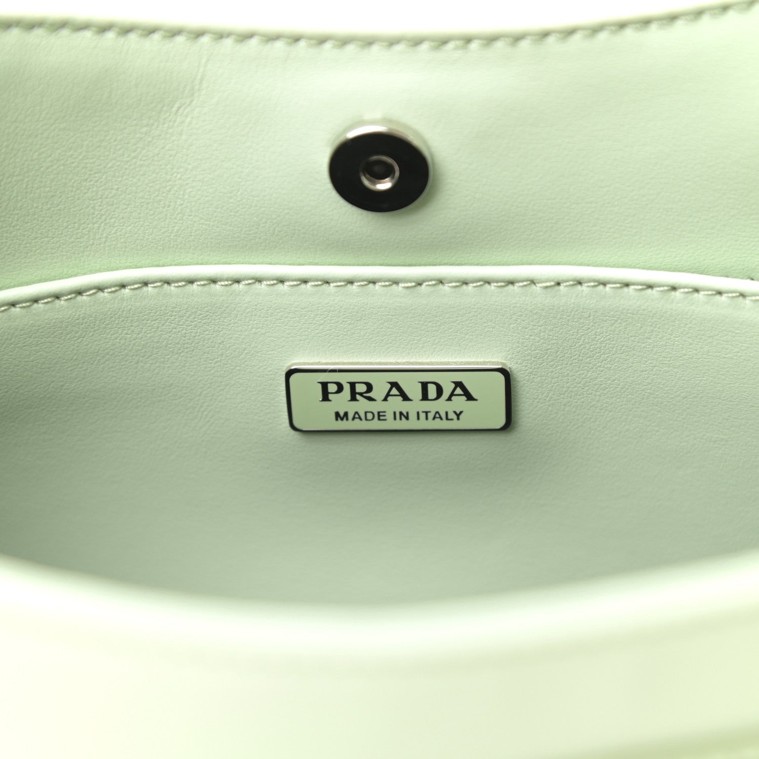 Prada Spazzolato Cleo Shoulder Bag Acqua 6 of 9