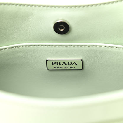 Prada Spazzolato Cleo Shoulder Bag Acqua 6 of 9
