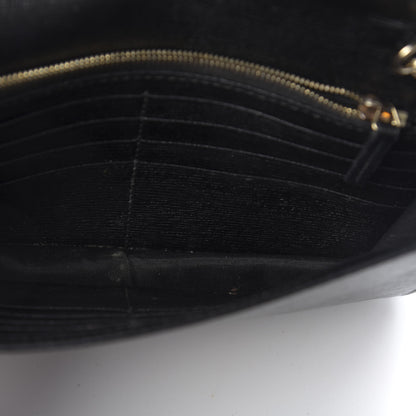 Gucci Textured Calfskin Medium Betty Chain Wallet Black 8 of 9