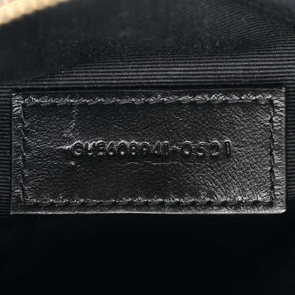 Saint Laurent Grained Lambskin Quilted Mini Becky Double Zip Bag Black 7 of 11