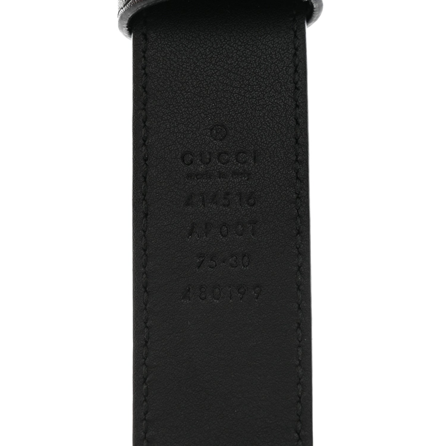 Gucci Moon Calfskin Double G 30mm Belt 75 30 Black 5 of 9