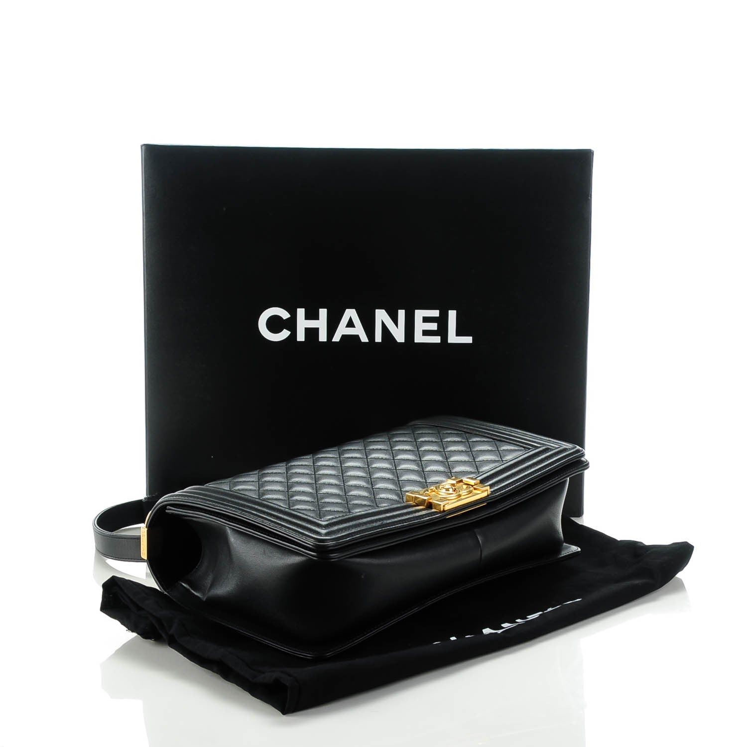 Chanel Calfskin Quilted New Medium Boy Flap Black 4 of 8