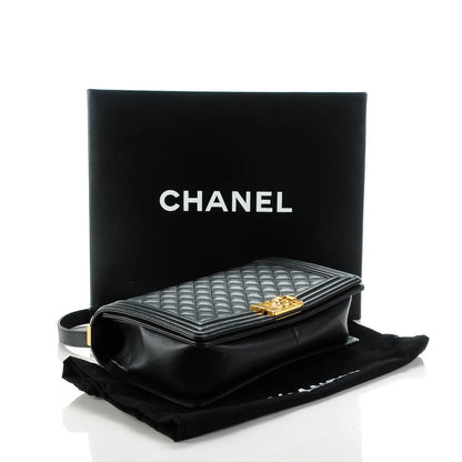 Chanel Calfskin Quilted New Medium Boy Flap Black 4 of 8
