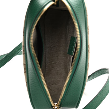 Gucci Monogram Dollar Calfskin Mini Bree Messenger Bag Beige Ebony Emerald 5 of 10