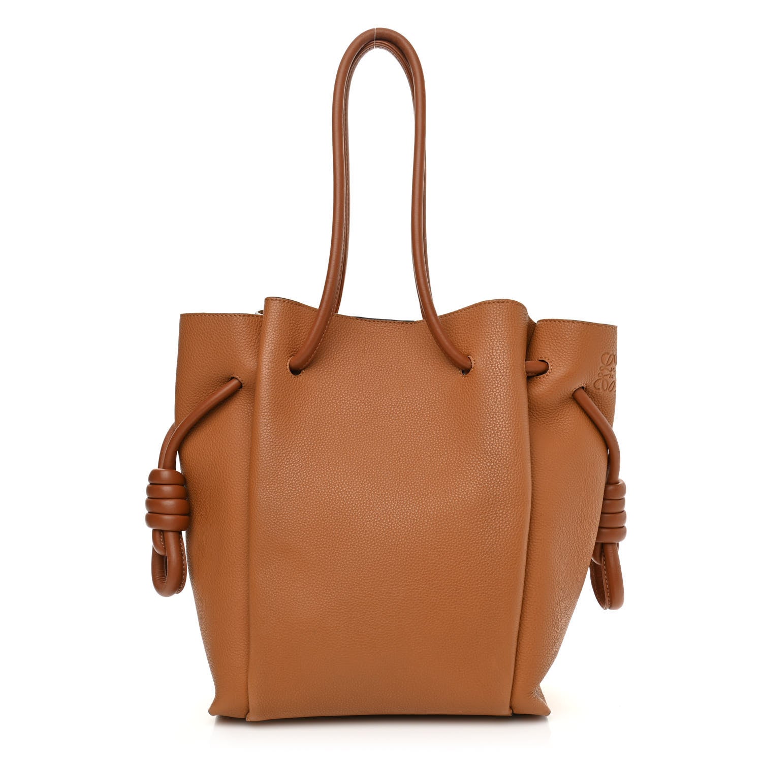 Loewe Calfskin Small Flamenco Knot Bag Caramel 1 of 11