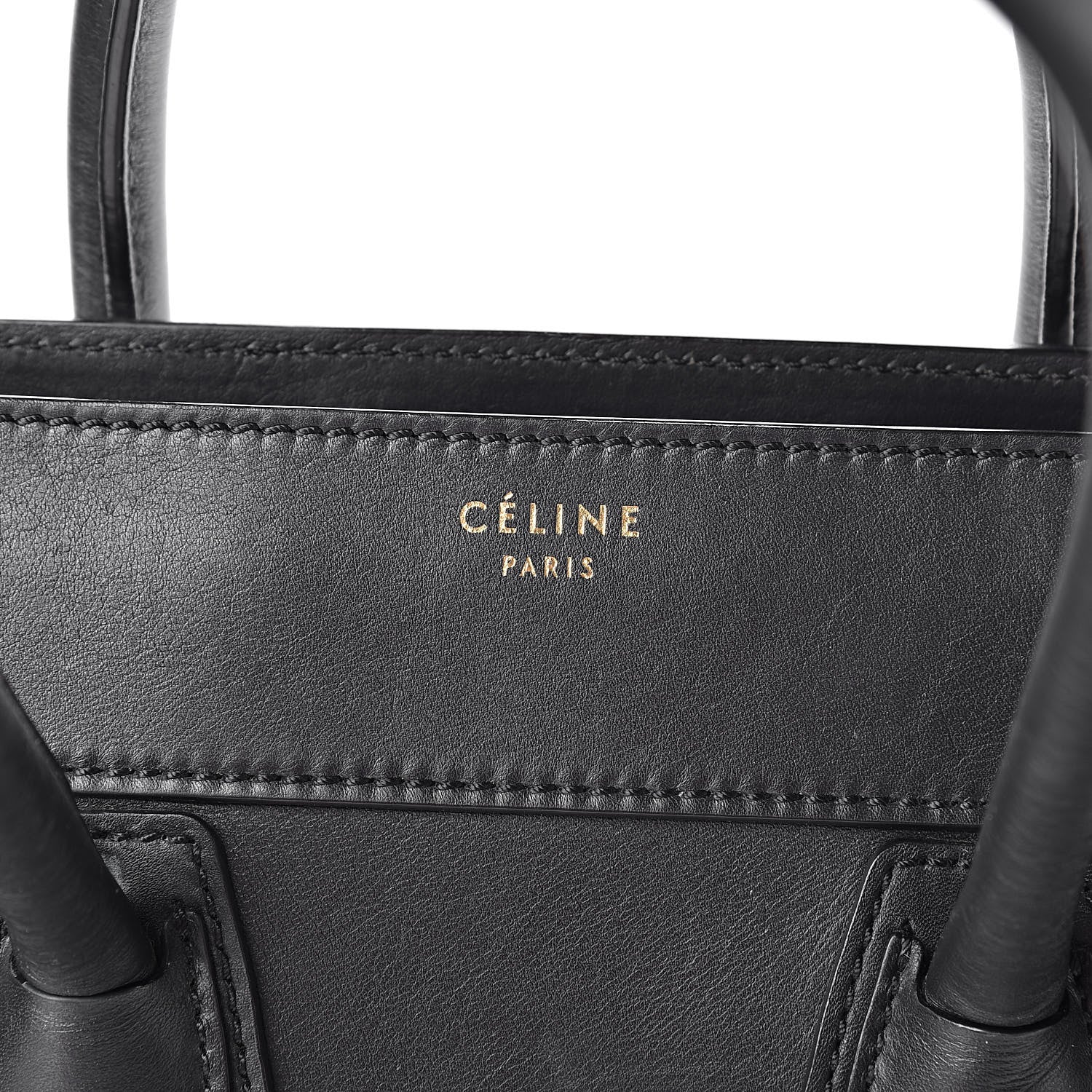 Celine Smooth Calfskin Mini Luggage Black 6 of 23