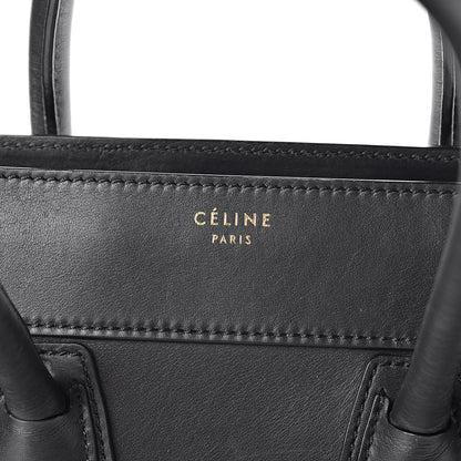 Celine Smooth Calfskin Mini Luggage Black 6 of 23