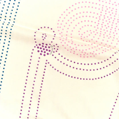 Hermes Cashmere Silk Brandebourgs Points Shawl 140 White Mauve Bleu 3 of 4