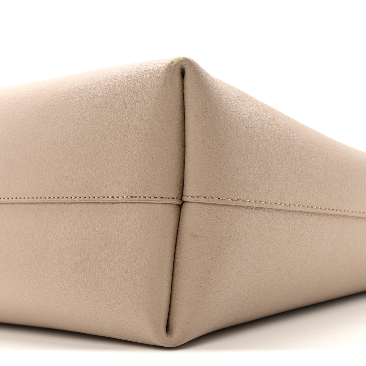 Saint Laurent Calfskin Large Shopping Tote Dark Beige 10 of 15