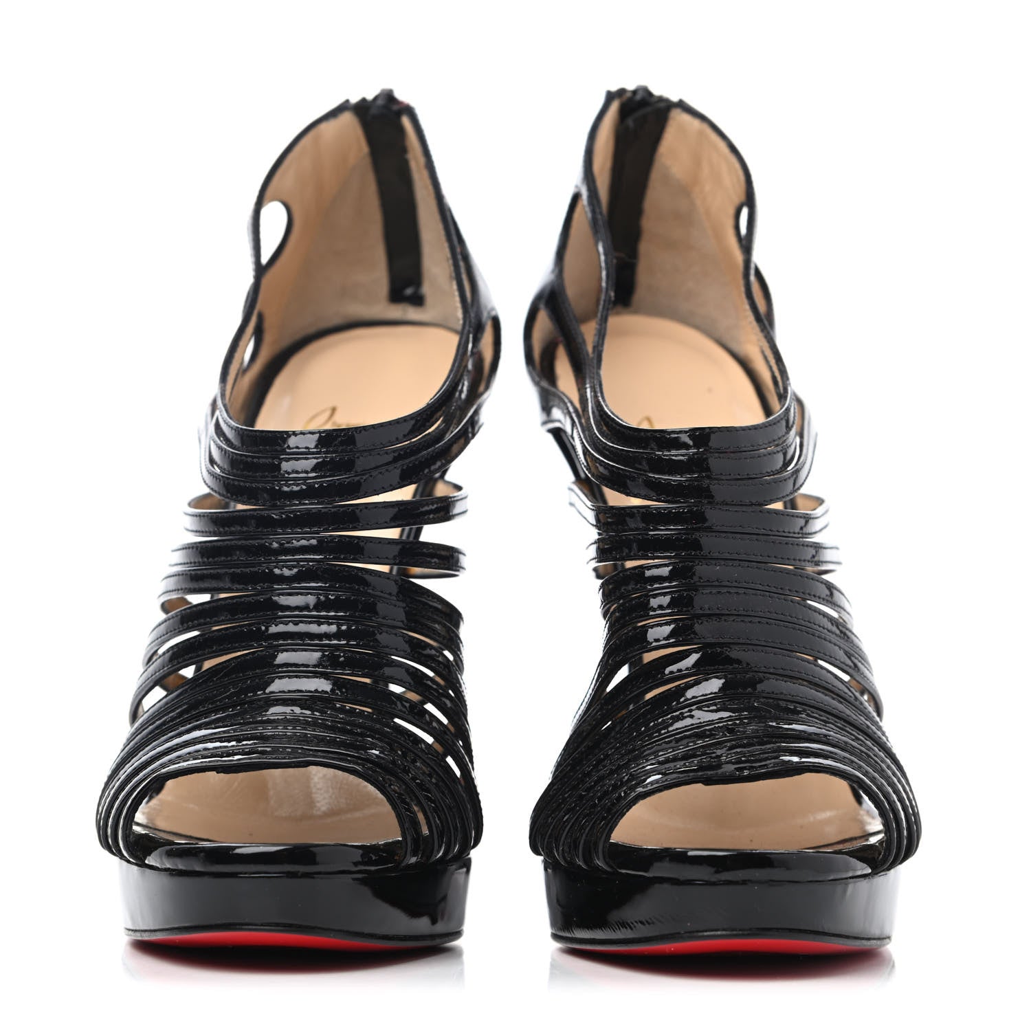 Christian Louboutin Patent Disqueen 120 Pumps 36 Black 2 of 4