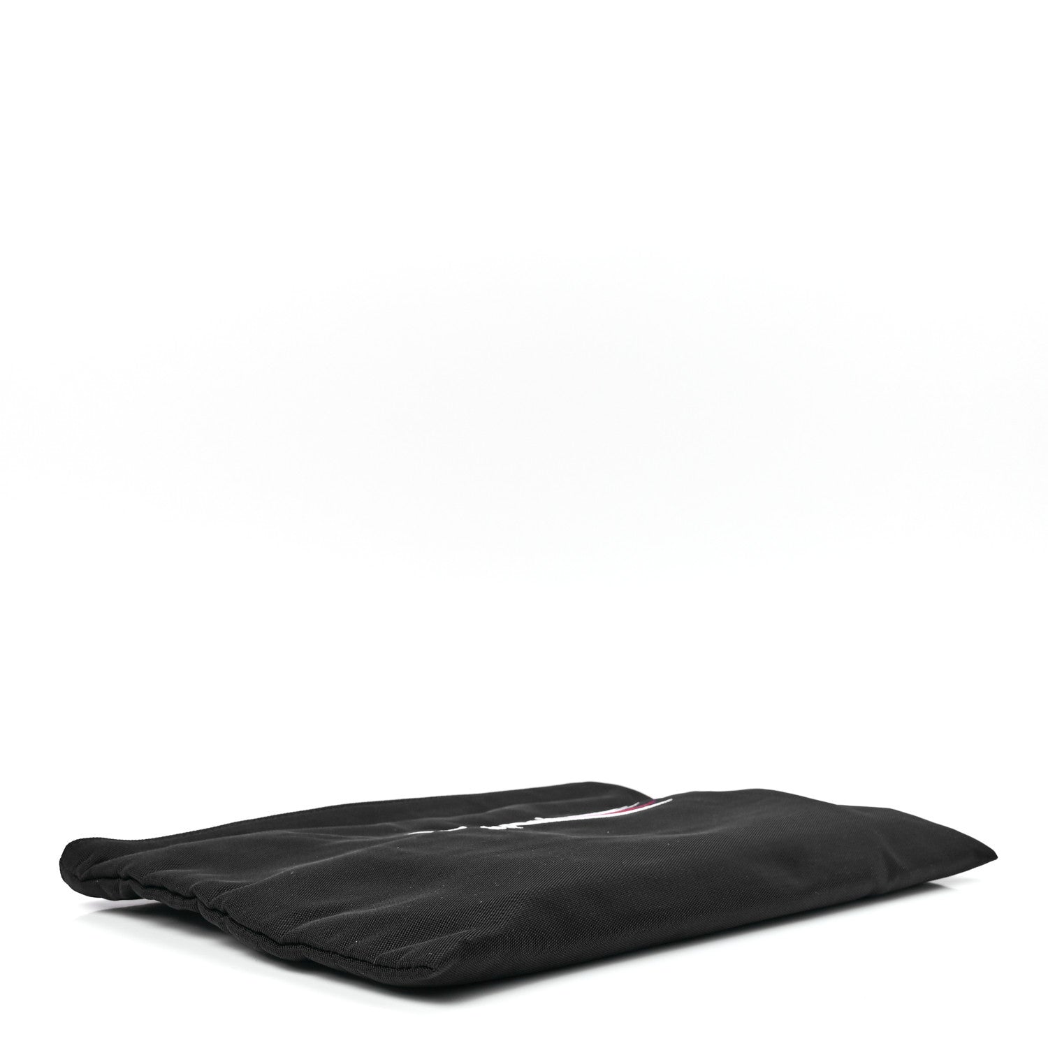 Balenciaga Nylon Political Campaign Logo Embroidered Documents Case Black 4 of 11