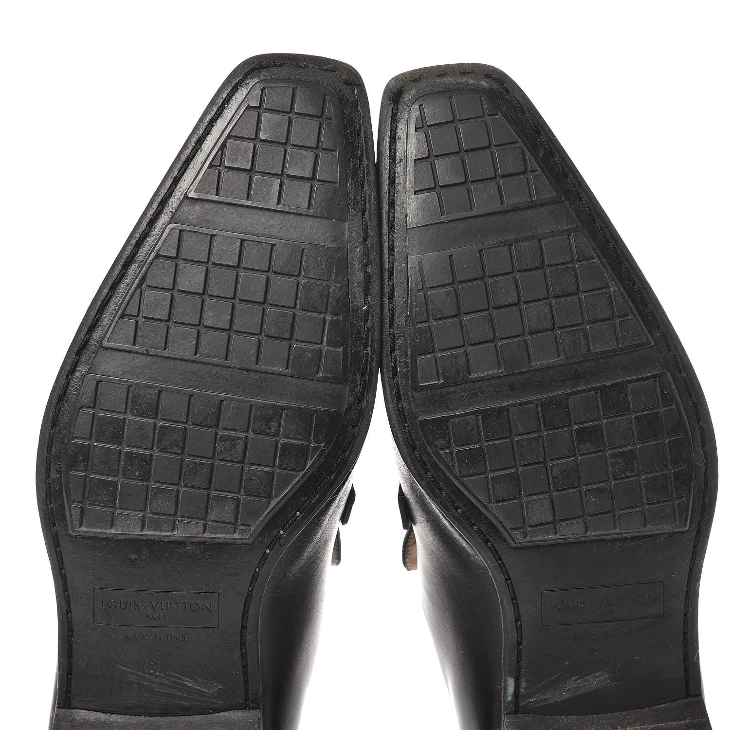 Louis Vuitton Mens Calfskin Loafers 10.5 Black 15 of 19