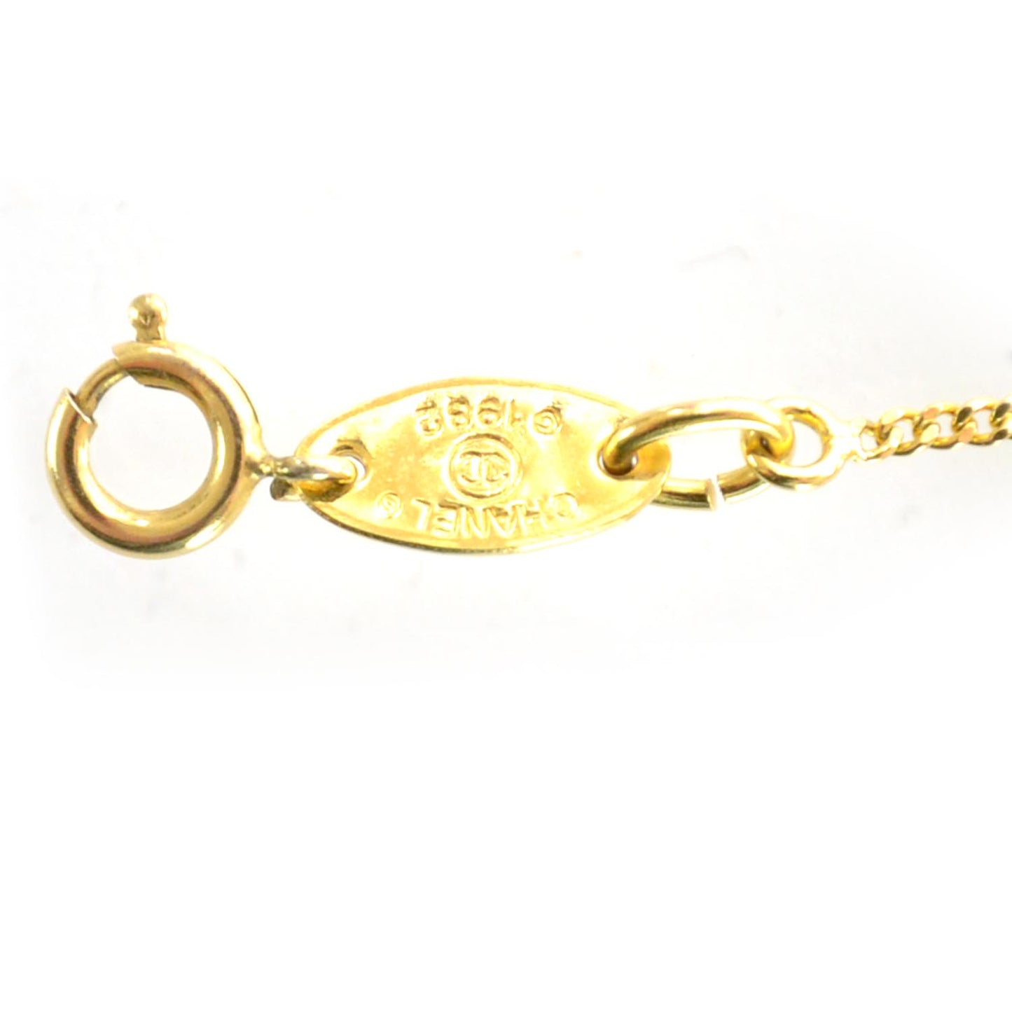Crystal CC Chain Bracelet Gold