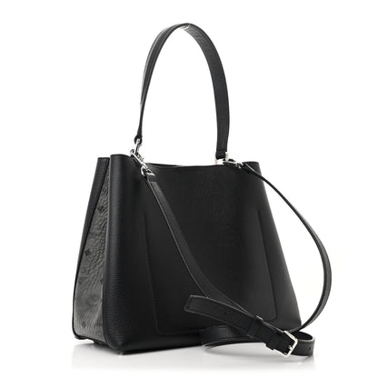 MCM Grained Calfskin Visetos Medium Sarah Hobo Black 3 of 11