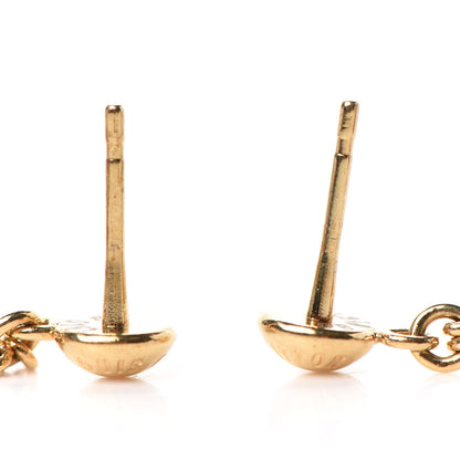 Louis Vuitton Swarovski Gamble Earrings Azur Gold 3 of 5