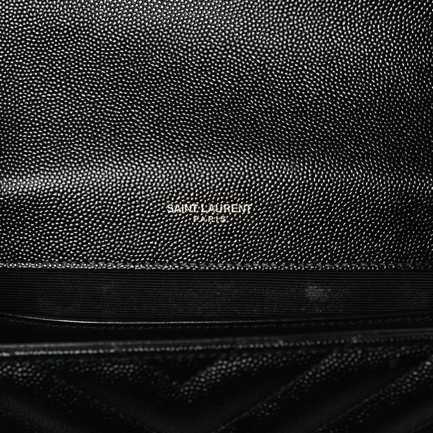 Grain De Poudre Matelasse Chevron Medium Monogram Satchel Black