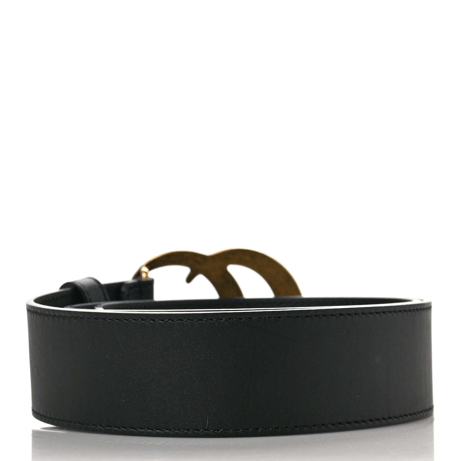 Gucci Calfskin Double G 40mm Belt 75 30 Black 2 of 4