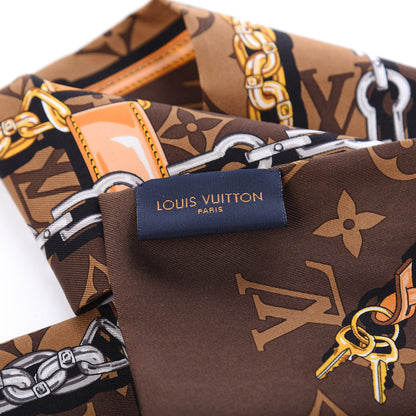 Louis Vuitton Silk Monogram Confidential Bandeau Brown 4 of 5