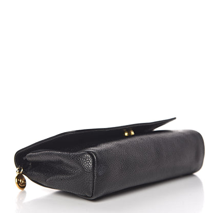Chanel Caviar Timeless CC Flap Pouch Black 4 of 13