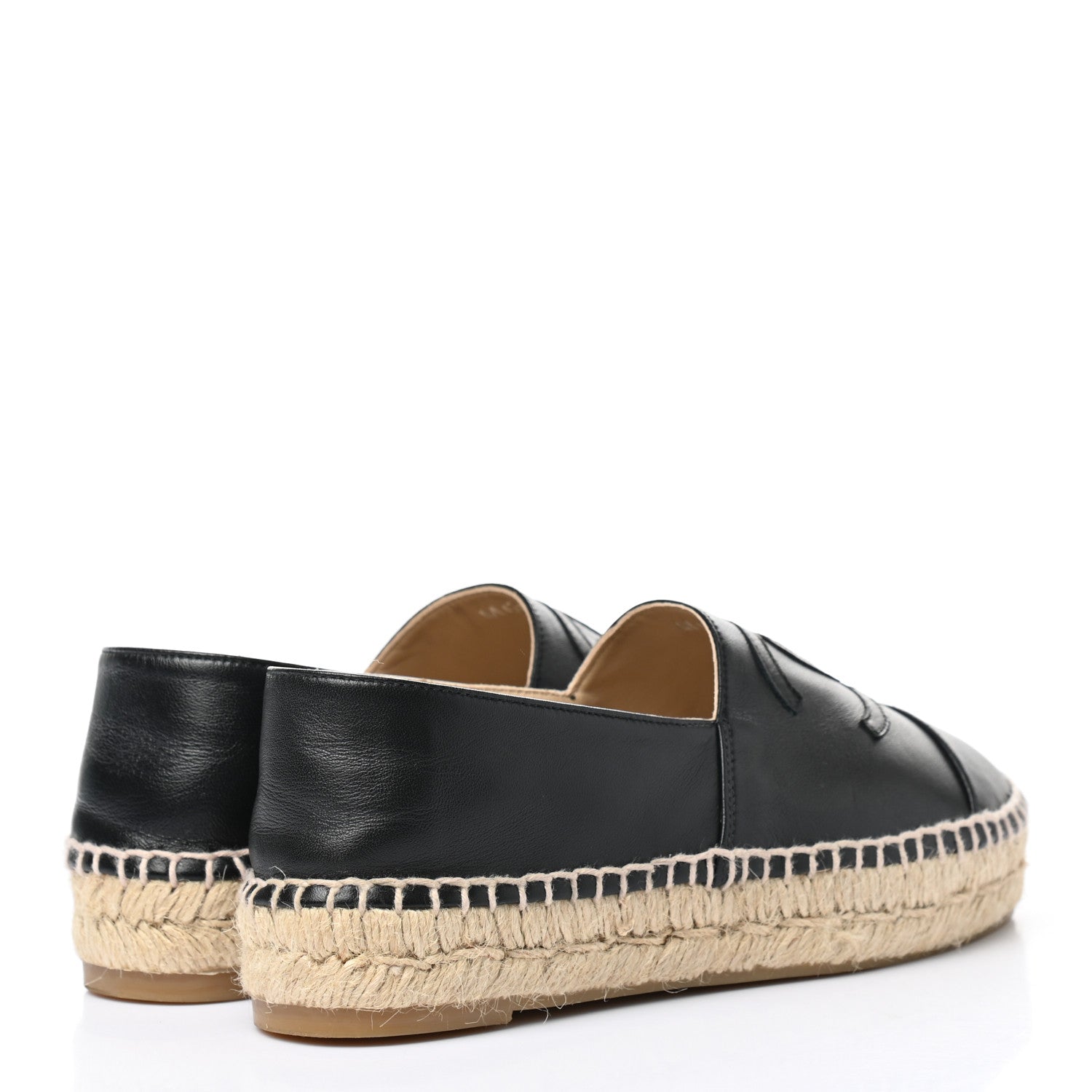Chanel Lambskin CC Espadrilles 35 Black 4 of 10