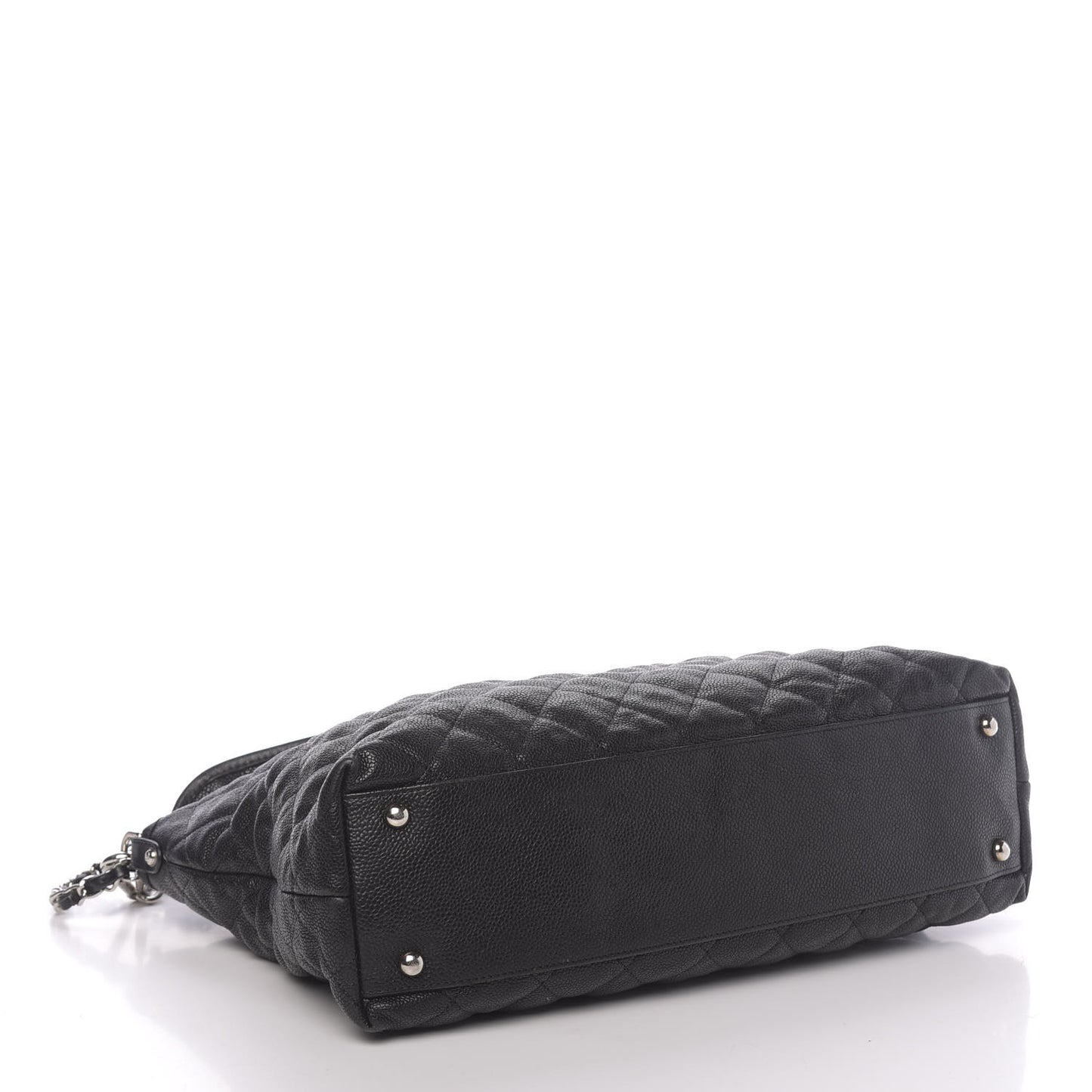 Caviar Quilted French Riviera Hobo Black