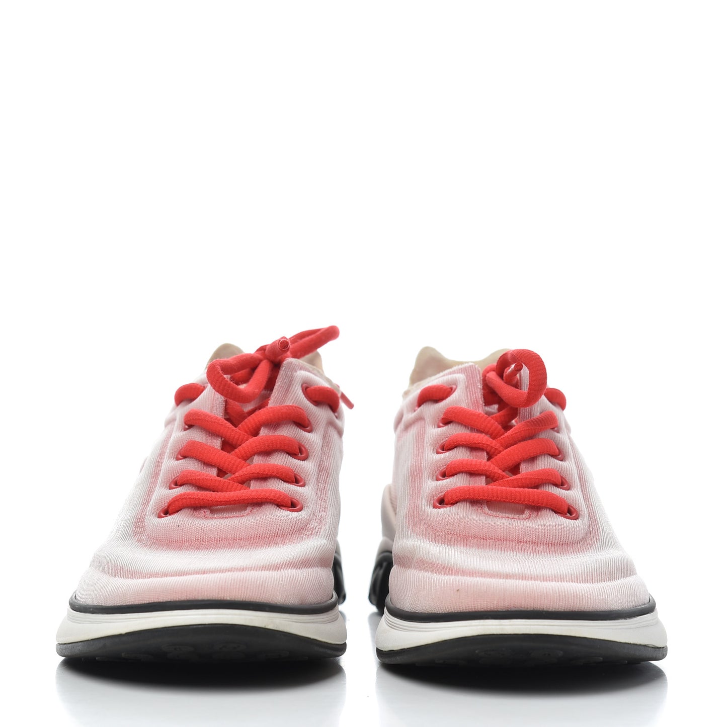 Lycra Fabric CC Sneakers 37.5 White Red