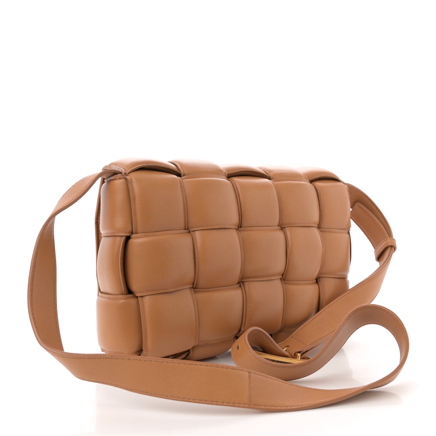 Bottega Veneta Nappa Maxi Intreccio Padded Cassette Crossbody Bag Caramel 3 of 11