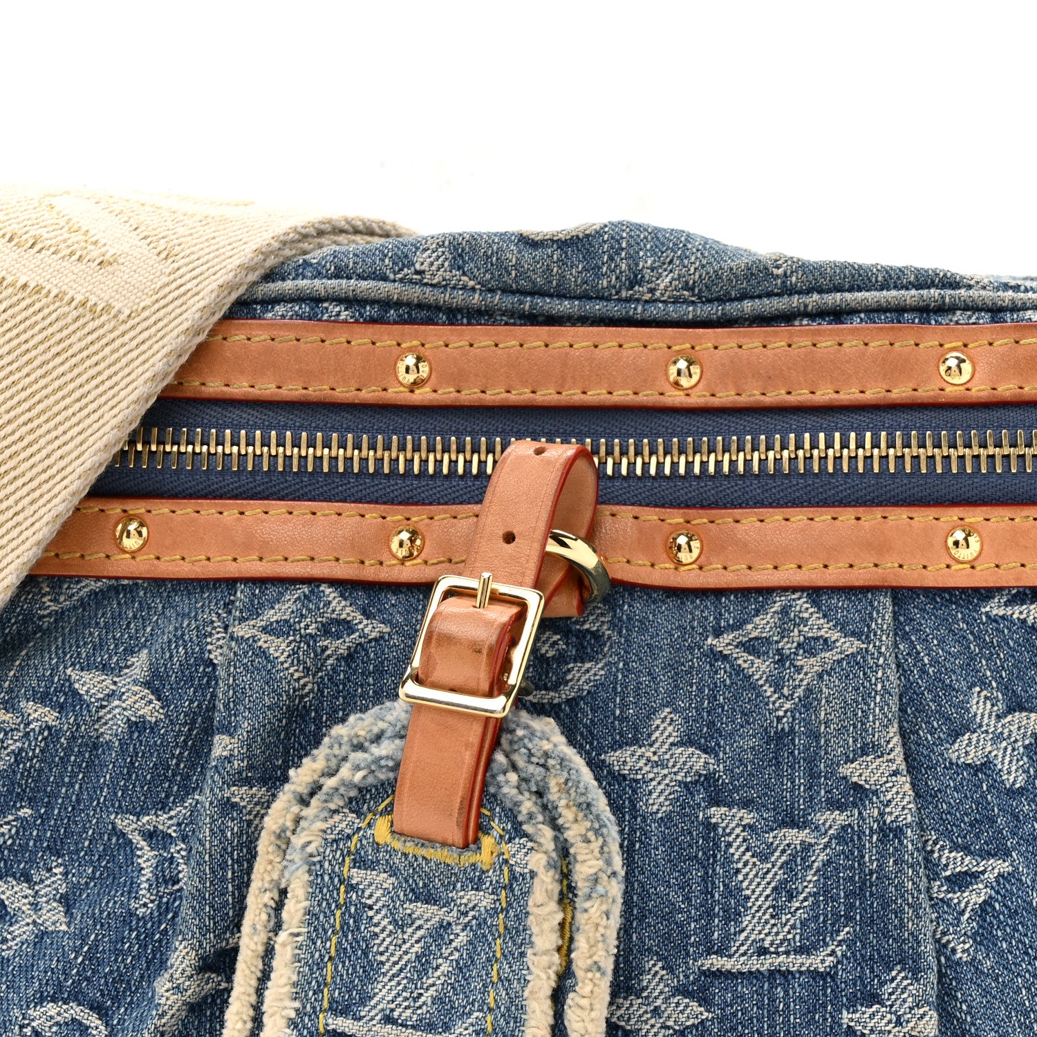 Louis Vuitton Monogram Denim High Rise Bumbag Blue 7 of 12