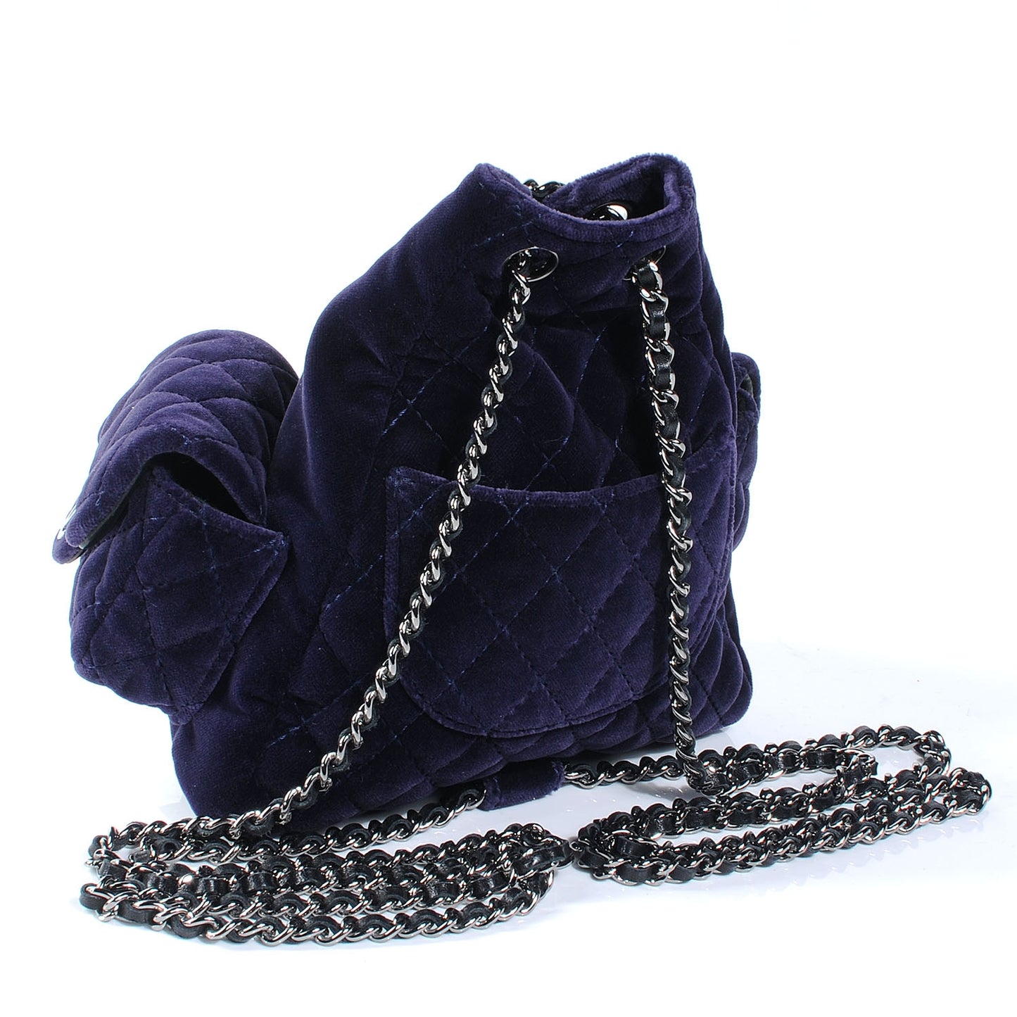 Velvet Mini Backpack Plum