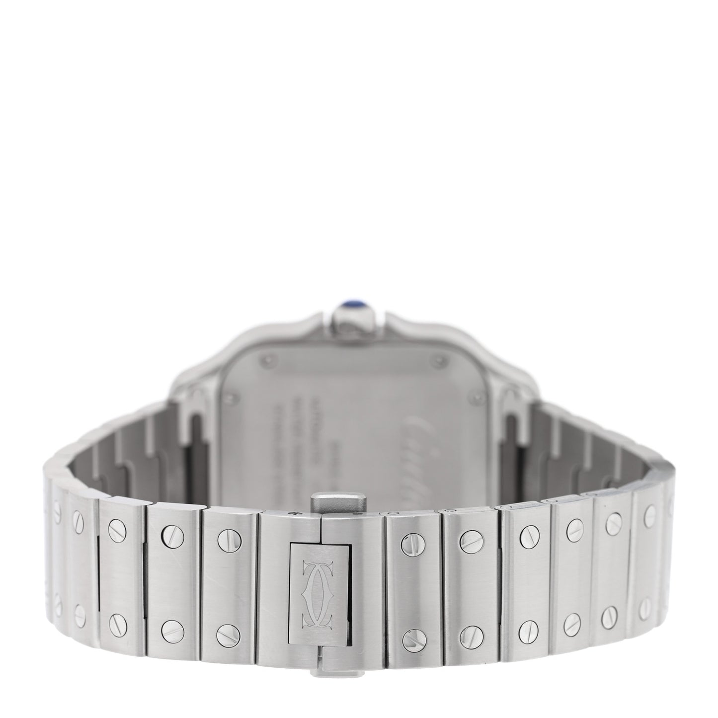 Stainless Steel 35mm Santos de Cartier Automatic Watch Green