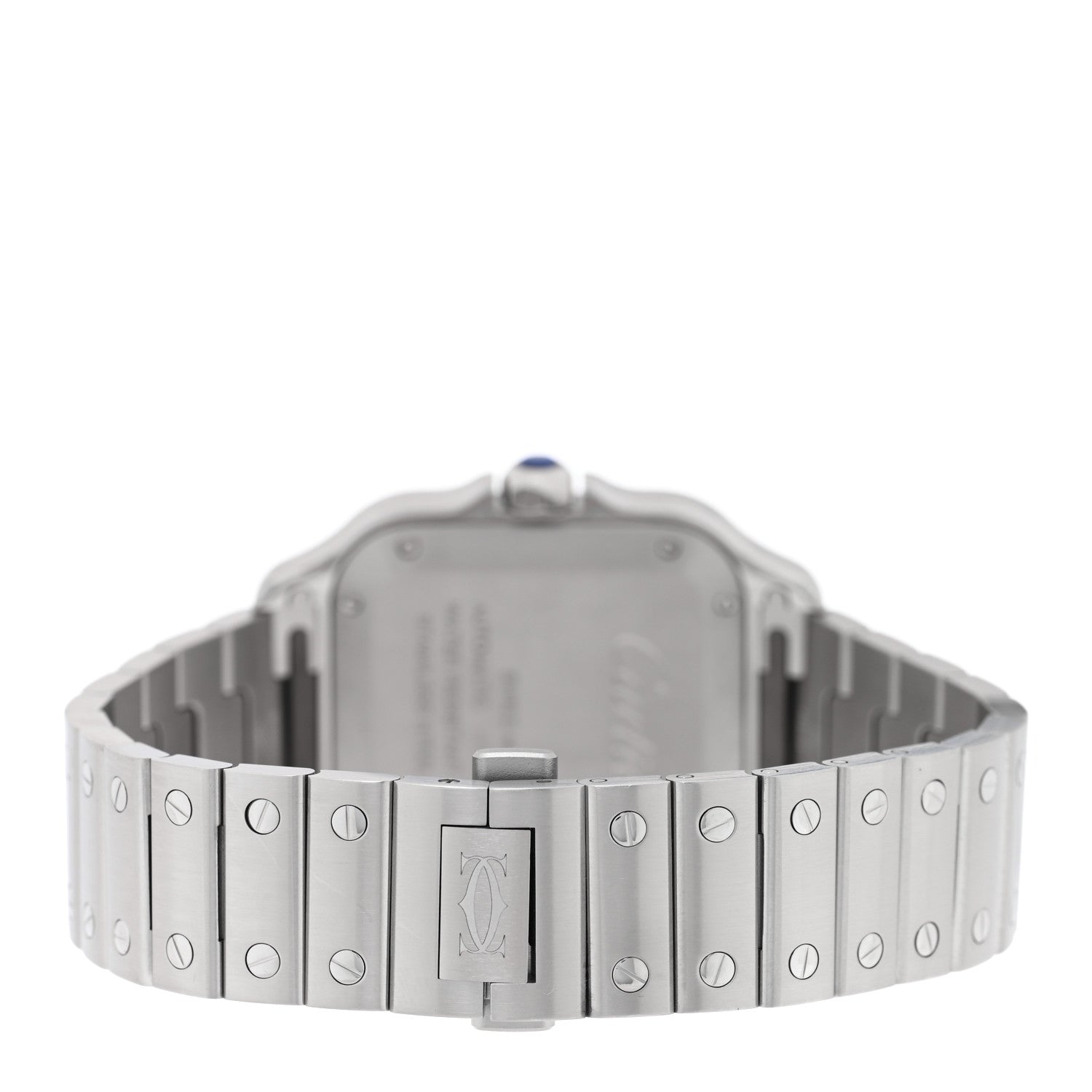 Cartier Stainless Steel 35mm Santos de Cartier Automatic Watch Green 3 of 5