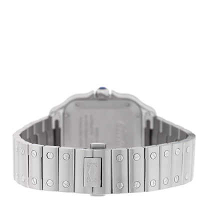 Cartier Stainless Steel 35mm Santos de Cartier Automatic Watch Green 3 of 5
