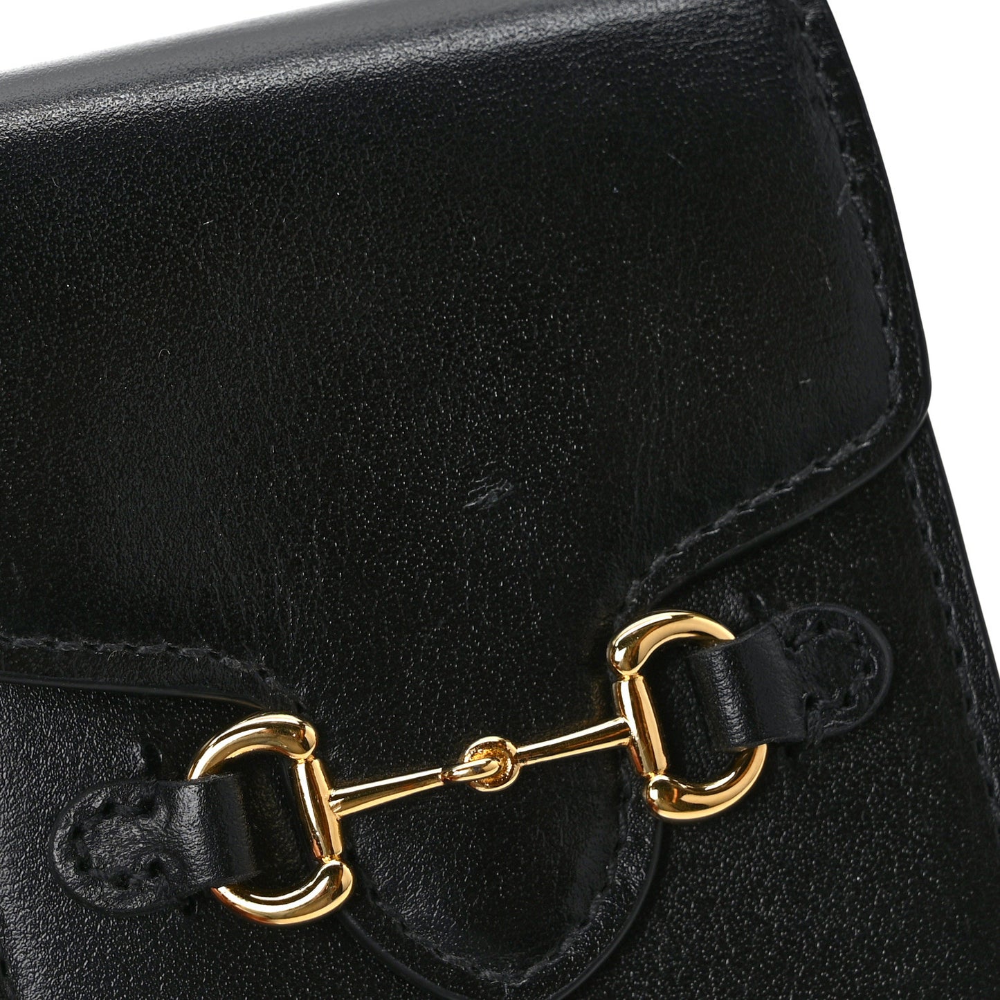Boarded Plutone Calfskin Mini Horsebit 1955 Crossbody Bag Black