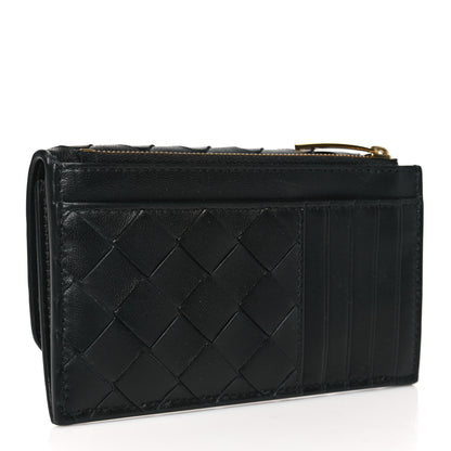 Bottega Veneta Nappa Intrecciato Andiamo Flap Card Case Black 3 of 8