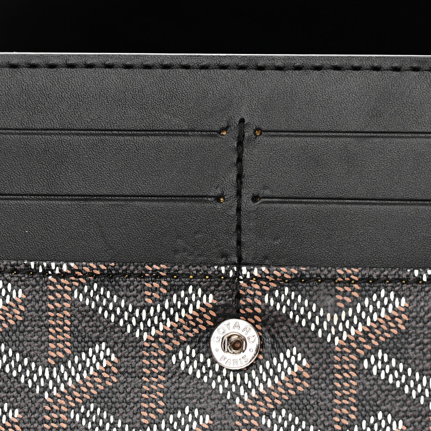 Goyard Goyardine Varenne Continental Wallet Black 10 of 13