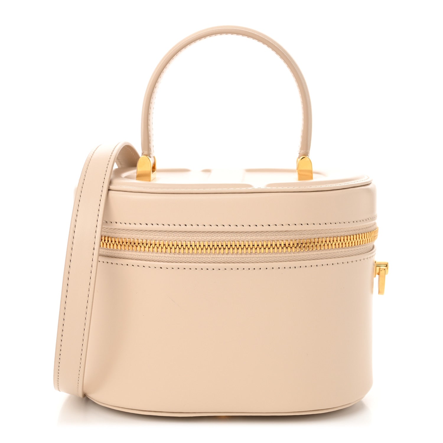 Christian Dior Calfskin CD Signature Vanity Case Caramel Beige 1 of 10