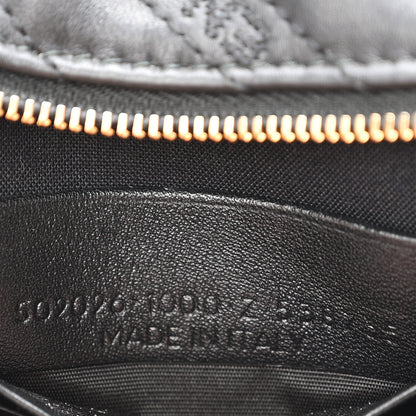 Balenciaga Calfskin Logo Matelasse Chain Strap Blanket Reporter XS Black 7 of 10