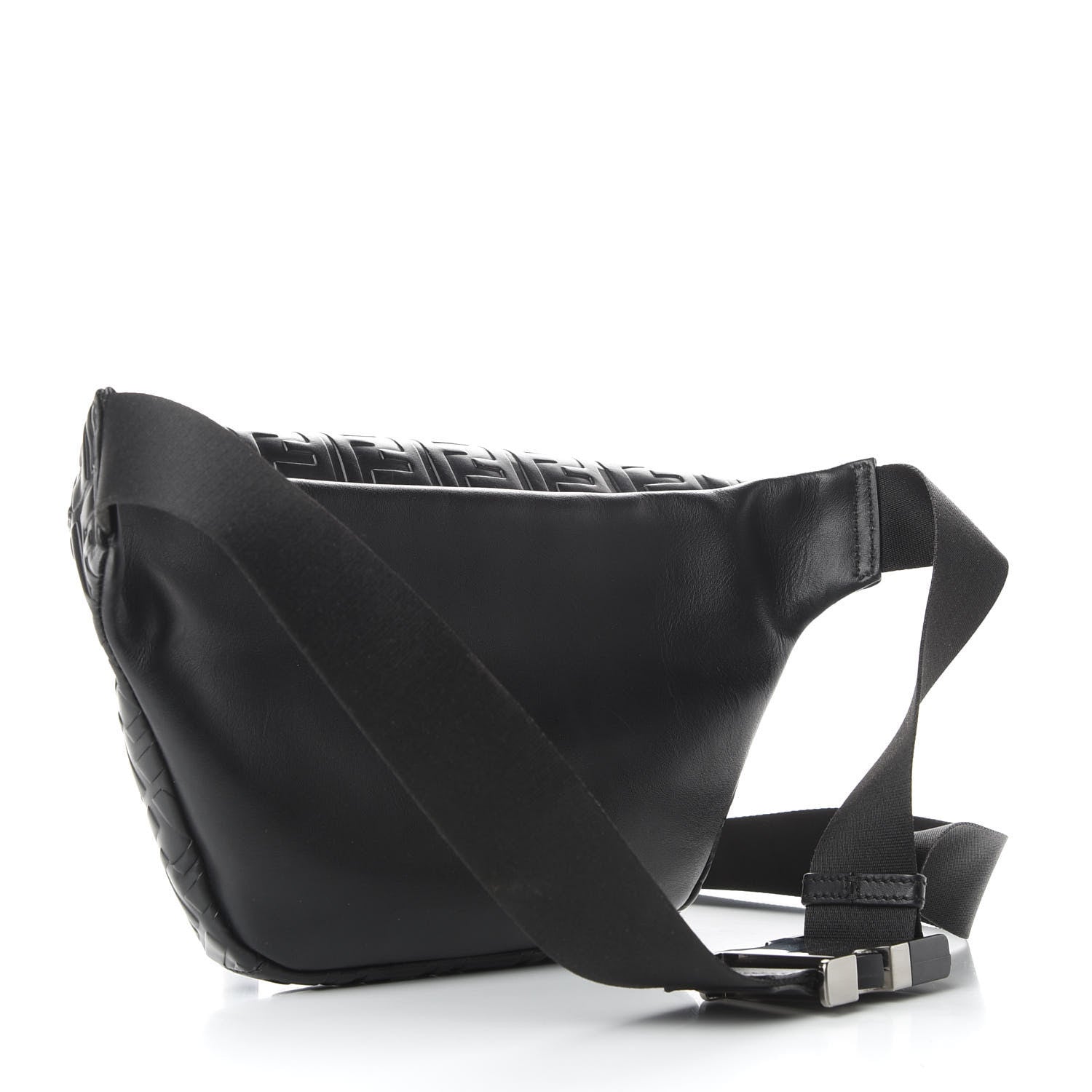Fendi Vitello Century FF 1974 Embossed Belt Bag Black 3 of 9